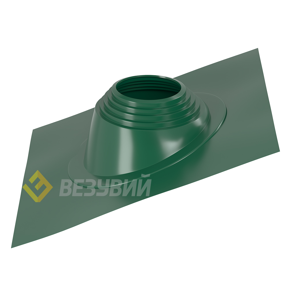 Кровельный проходник для дымохода "ВЕЗУВИЙ" № 4 (д.300-450мм 890х890мм) угл, силикон