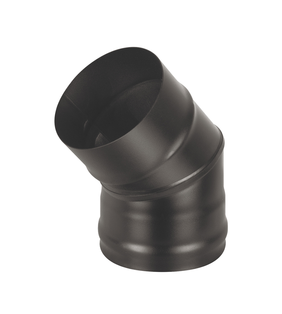 Колено BLACK (AISI 430/0,5мм) 45* 2-х секц.