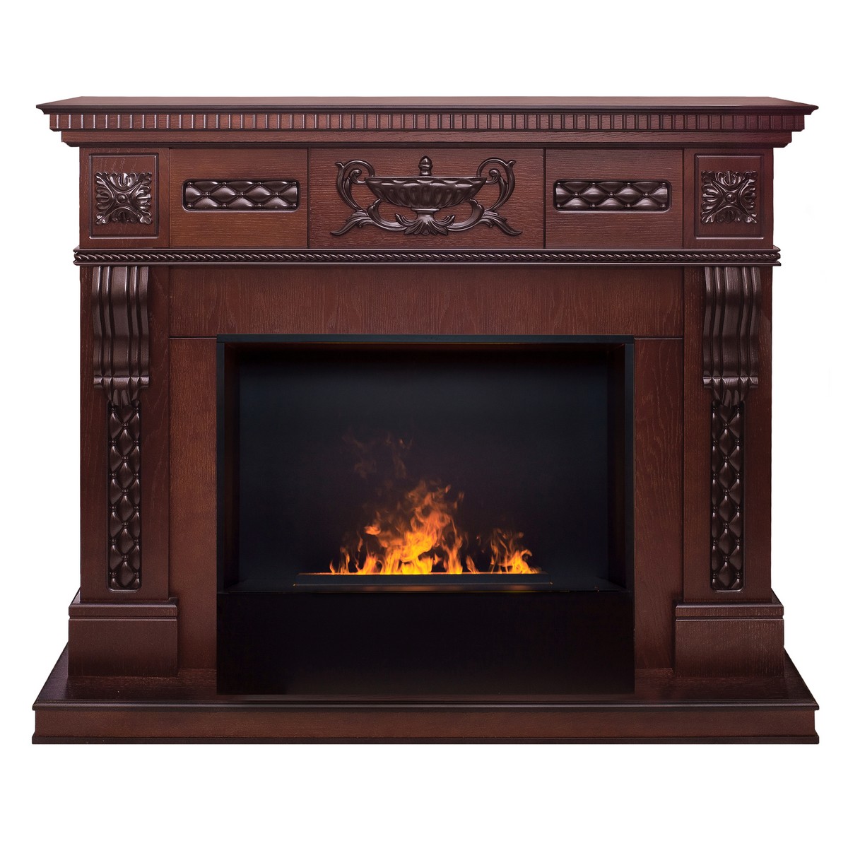 Электрокамин RealFlame Corsica Lux 25,5/26 AO античный дуб с очагом 3D Cassette 630 Black Panel