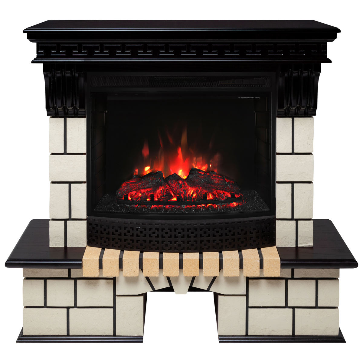 Электрокамин RealFlame Stone AO античный дуб античный дуб с очагом Evrika 25,5 LED