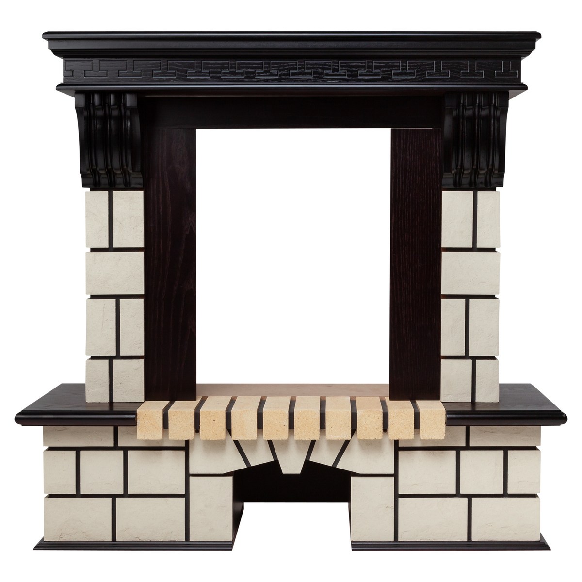 Портал каминный из МДФ RealFlame Stone под очаги (Majestic, Fobos, Eugene, 3D Olympic) AO античный дуб