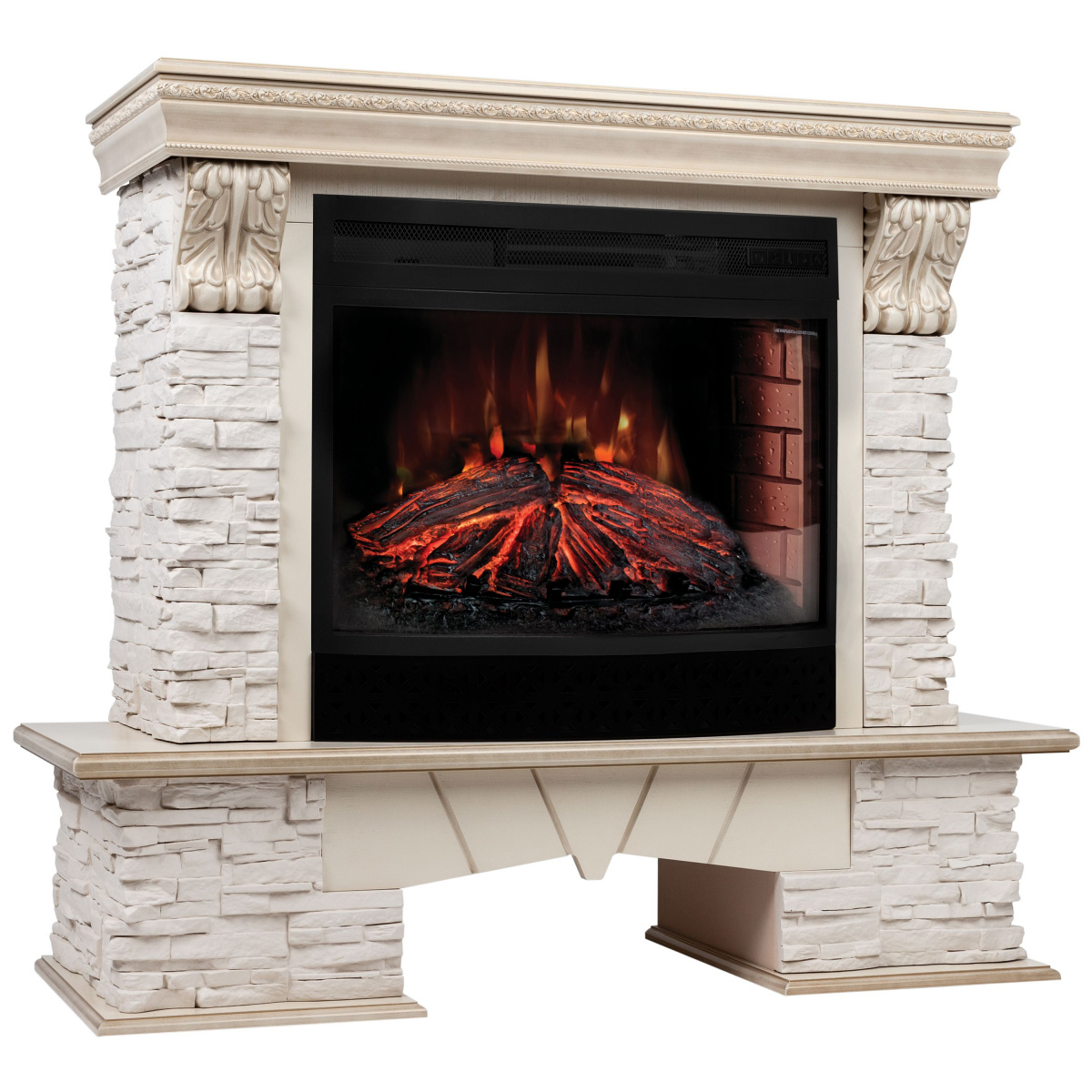 Электрокамин RealFlame Rockland Lux WT c Firefield 25 S IR