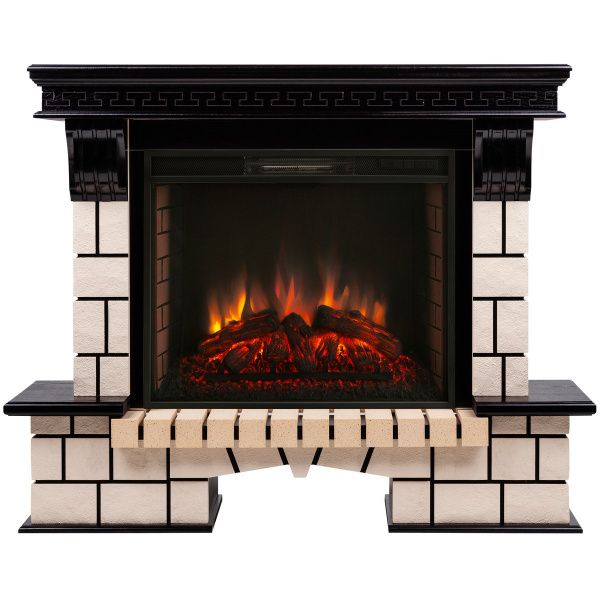 Электрокамин RealFlame Stone 26 AO античный дуб с очагом Epsilon 26 S IR