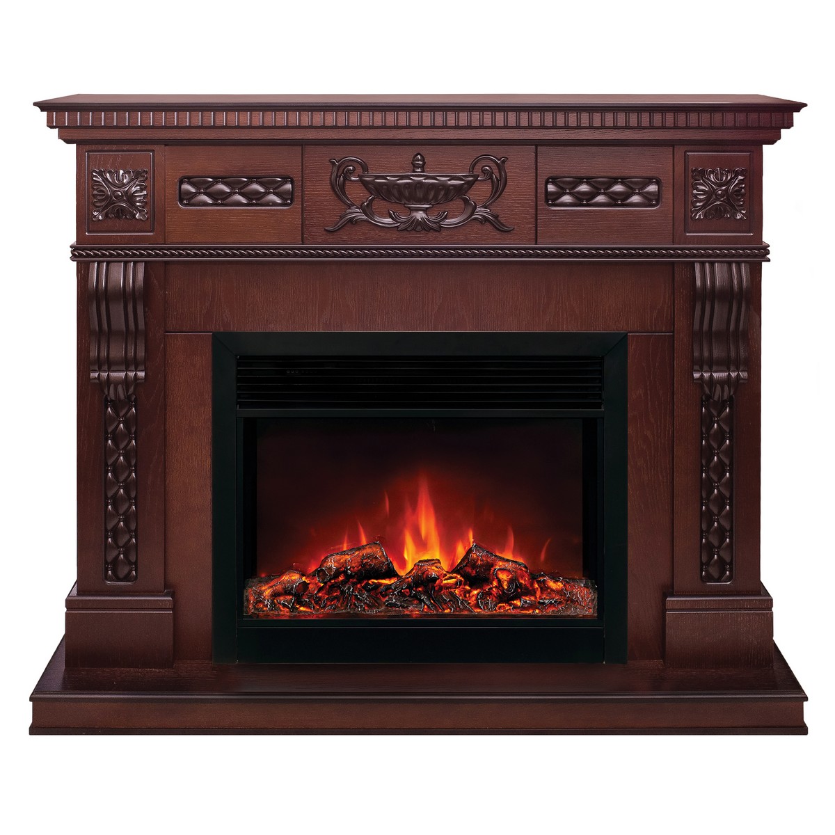 Электрокамин RealFlame Corsica Lux 25,5/26 AO античный дуб с очагом Moonblaze Black